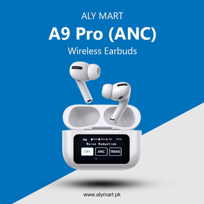 A9 Pro AirPods Original Touch Screen | A9 Pro Earbuds ANC | A9 Pro AirBuds with Display